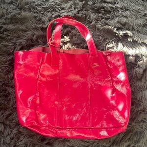 Francesco Biasia genuine leather magenta large tote